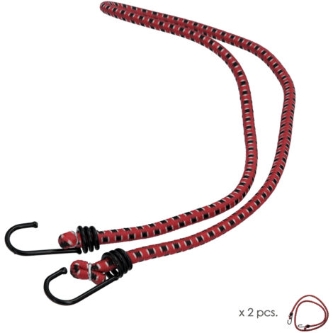 WOLFPACK LINEA PROFESSIONAL Octopus De Rubber with Hooks 1.0 Meter 2 Units