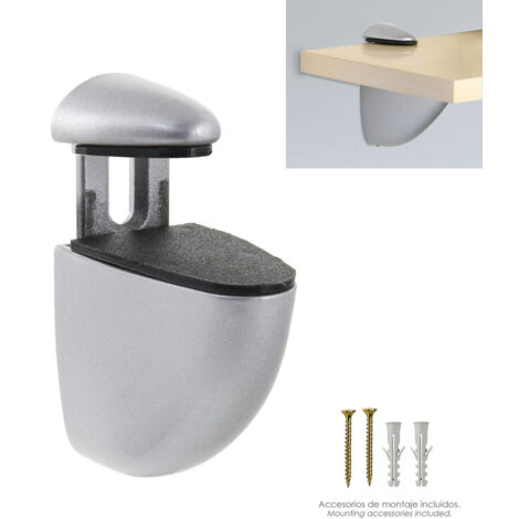 WOLFPACK LINEA PROFESSIONAL - Pelican Support Adjustable For Shelf 1 / 20 mm. Cromo opaco (1 pezzo)