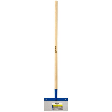 WOLFPACK LINEA PROFESSIONAL - Raschietto / Raschietto per soffitti, pavimenti, pareti 300x150 mm. Con manico in legno 1200 mm. In acciaio