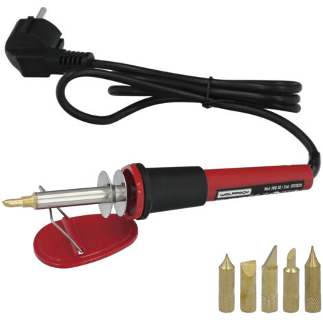 WOLFPACK LINEA PROFESSIONAL Saldatore/registratore 30 Watt. Con 6 punte