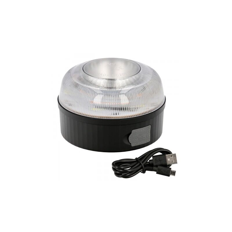 

Luz led emergencia coche v16 baliza luminosa hologada recargable usb