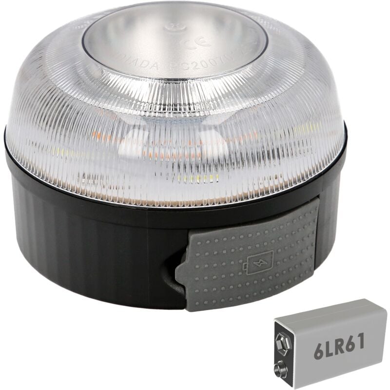 

Luz led emergencia coche v16 baliza luminosa homologada pila 9v