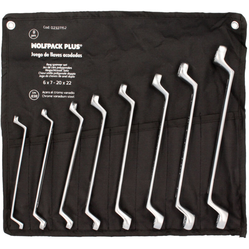 Juego Llaves Acodadas Wolfpack Plus 8 Piezas