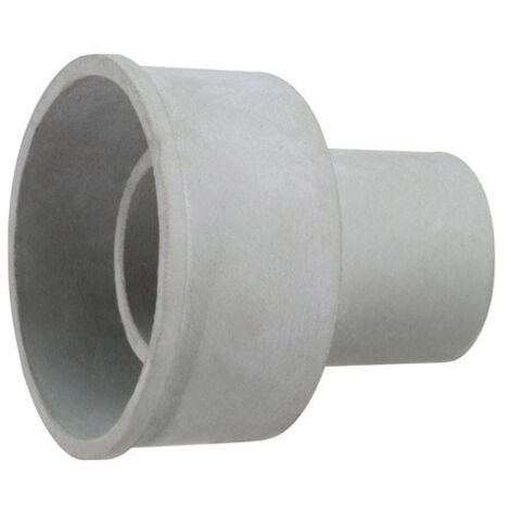 Wolfpack – Raccord de tuyau de descente de toilette en caoutchouc 30 mm – Fixation par emboîtement – Couleur grise – Pour installations extérieures