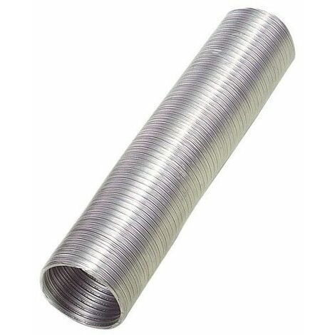 Wolfpack – Tube aluminium compact gris Ø 120 mm – Longueur 5 mètres – Pour ventilation cuisine et salle de bains – Tube extracteur flexible