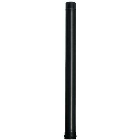 Wolfpack tubo de estufa pellet acero vitrificado negro Ø 80 mm. longitud 100 cm. estufas de leña, chimenea, alta resistencia,
