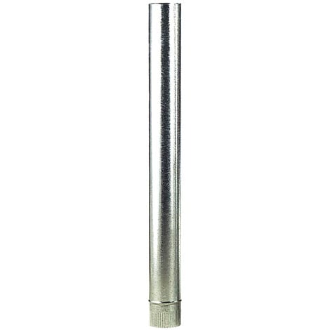 Wolfpack Tubo Estufa Acero Galvanizado 120 mm, Ideal Estufas de LeÃ±a, Chimenea, Alta resistencia, Conducto Humos