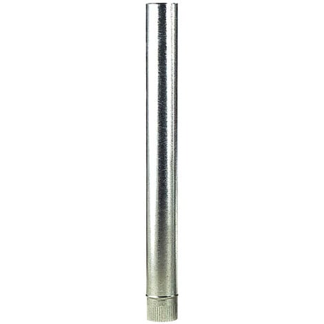 Wolfpack Tubo Estufa Acero Galvanizado  130 mm, Ideal Estufas de LeÃ±a, Chimenea, Alta resistencia, Conducto Humos