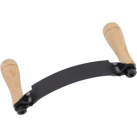 Wolframstahl-Trimmermesser (HRC 30), Holzgriff, sehr scharfe gebogene Klinge für Holz und Möbel (25 cm)