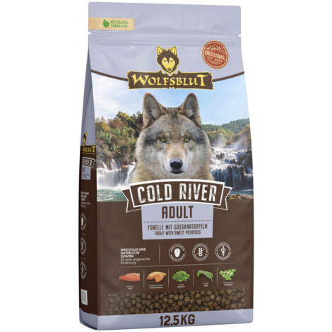 Wolfsblut Cold River Adult Trockenfutter - Forelle mit Süßkartoffel 12,5 kg Trockenfutter
