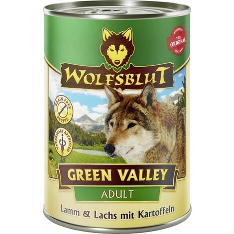 Wolfsblut Green Valley Adult Lamm & Lachs mit Kartoffel Hundefutter 395 g Nassfutter Hunde