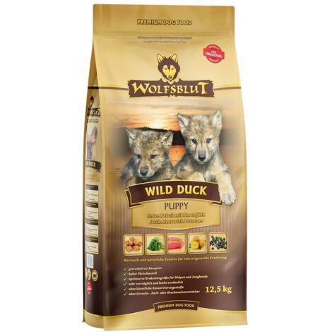 Wolfsblut Wild Duck Puppy Trockenfutter - Ente mit Kartoffel 12,5 kg Trockenfutter