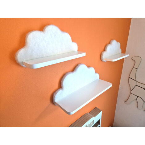 Wolkenregale, 3er-Set – Flauschige Dosen