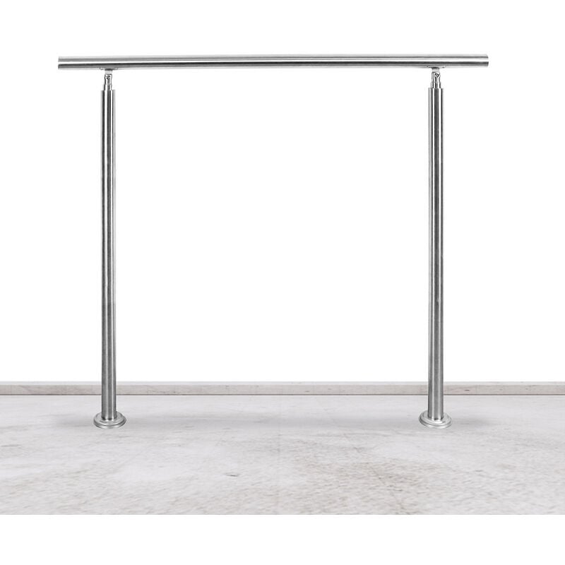 100cm Treppengeländer Edelstahl Handlauf Geländer für Treppen Brüstung Balkon mit 0 Querstreben, Innen und Außen – Silber – Wolketon | 09051291170980 100cm Treppengeländer Edelstahl Handlauf Geländer für Treppen Brüstung Balkon mit 0 Querstreben, Innen und Außen – Silber – Wolketon | 09051291170980
