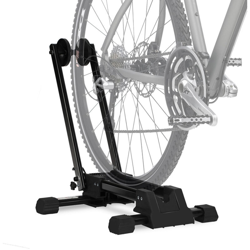 Wolketon 1x portabiciclette per parcheggi biciclette, casa o negozio di biciclette Espositore pieghevole per biciclette Non adatto per e-bike Nero