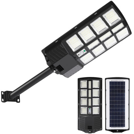 Wolketon 4 PCS luci solari da 400 W con sensore di movimento e modalità remota, luci solari da esterno da 600 lm