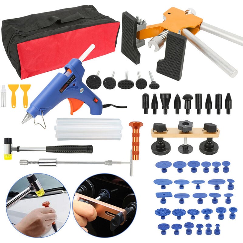 Image of SWANEW 57x Ausbeulwerkzeug Ausbeulset Werkzeug Ausbeulen Dellen Reparatur Set Auto