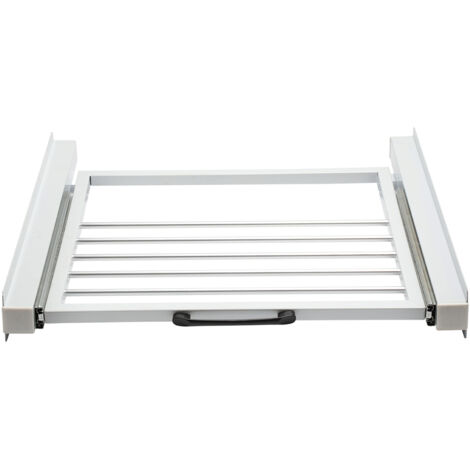 Wolketon 60 x 54 x 7.5 cm Kit di sovrapposizione con portasciugamani standard bianco con ripiano estraibile-Installazione rapida