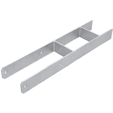 WOLKETON SWANEW 91MM 6 Stück Pfostenträger Pfosten H-anker Feuerverzinkt Langlebig Vierkantholzpfosten für Pfosten 9x9cm