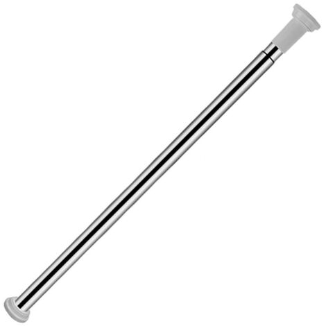 Wolketon Asta per tenda da doccia-Articolo di tensione per doccia senza fori-estensibile-Acciaio inox-40-260cm