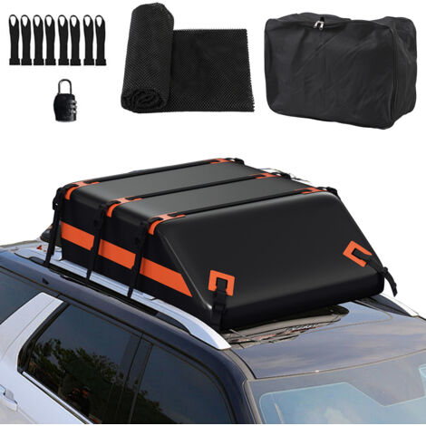 Wolketon Auto Daktasche 550L 132x101x42 cm Wasserdicht 700D mit 8 Spanngurten und Antirutschmatte