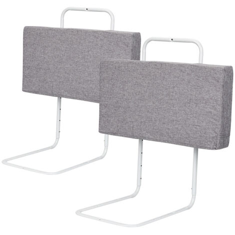 Wolketon Barriere per Letto per bambini Barriera di Sicurezza Morbida regolabili in altezza 120 cm Barriera Paracolpi In Schiuma Grigio