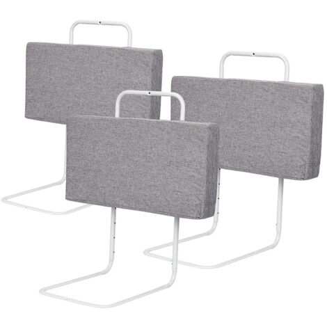 Wolketon Barriere per Letto per bambini Barriera di Sicurezza Morbida regolabili in altezza 150 cm Barriera Paracolpi In Schiuma Grigio