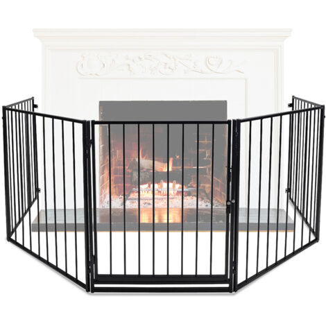 Wolketon Cancelletto di sicurezza per bambini e animali 3 metri 5 pannelli 305x76cm
