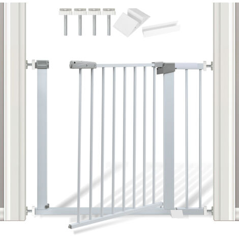Wolketon Cancelletto di sicurezza per bambini espandibile 90-97 cm, Barriera a pressione senza fori, Cancelletti per bambini e cani, Larghezza regolabile si adatta a spazi diversi