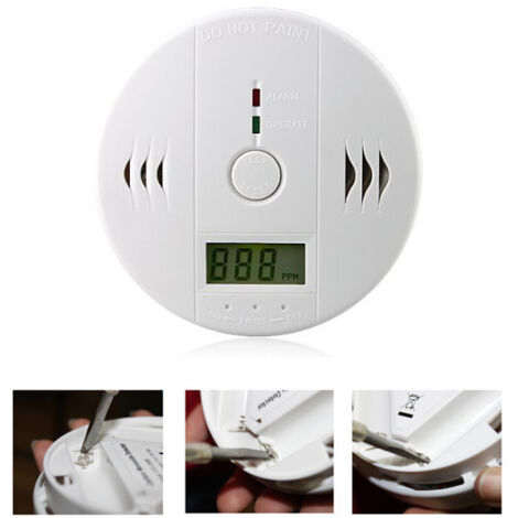Wolketon CO monossido di carbonio 4 pcs rilevatori di monossido di carbonio installazione monossido di carbonio