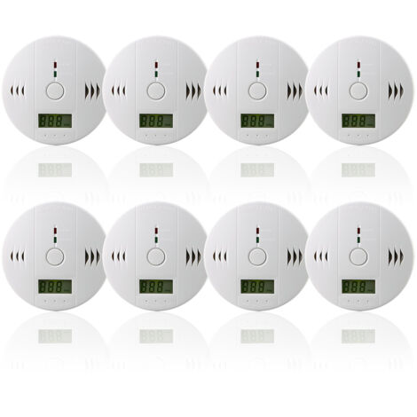 Wolketon CO monossido di carbonio 8 pcs rilevatore di monossido di carbonio installazione monossido di carbonio