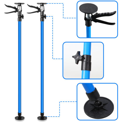 Wolketon Etai de soutien charge maximale 30 kg, 115-290cm, lot de 2 supports de plafond en aicer