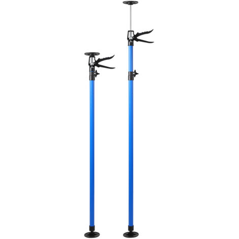 Wolketon Hauteur 115 à 290cm Etai de soutien en acier Kit de 2 étai de porte télescopique