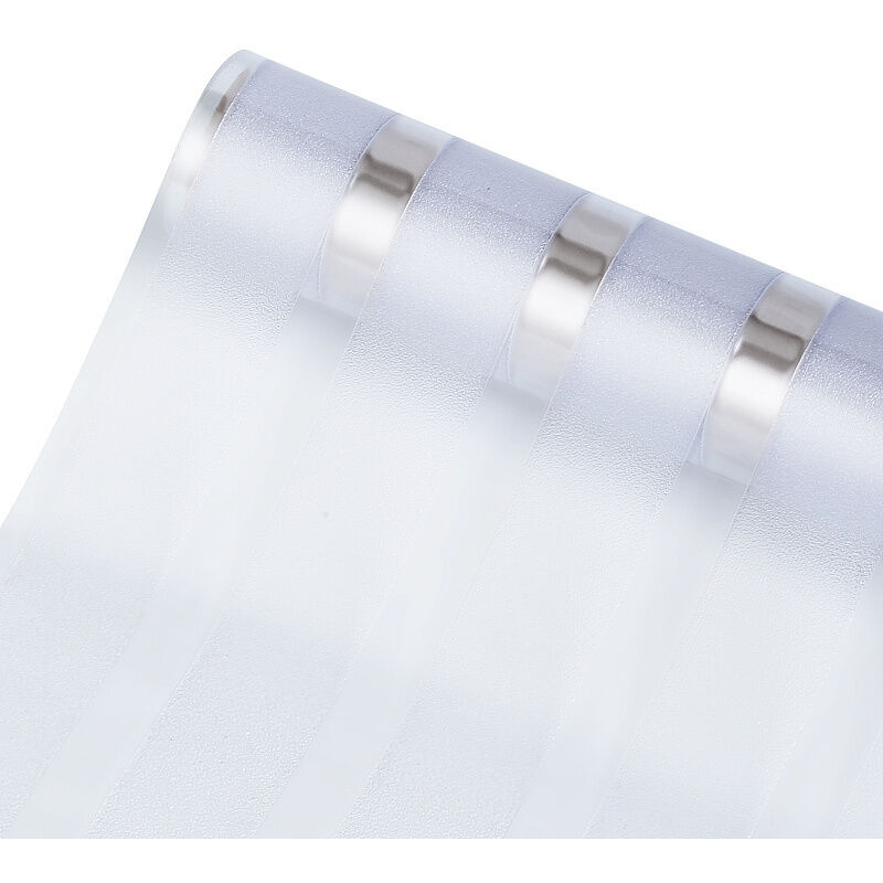 Wolketon Lámina para ventana electrostática decorativa opaca anti miradas UV, Tiras, 90 x 300 cm, 2 unidades