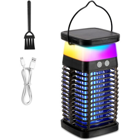 Wolketon Lampada solare repellente per zanzare all'aperto 4000mah UV elettrico impermeabile insetto killer efficace repellente