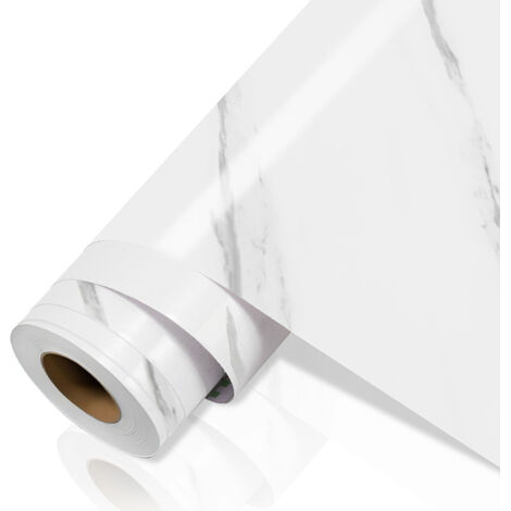 Wolketon Pellicola PVC adesiva effetto marmo per mobili cucina