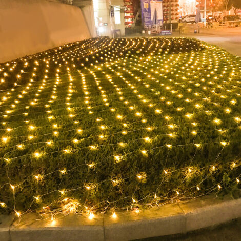 Wolketon Rete di Luci a LED. LED Catene Luminose 8 Modalità Impermeabile Energetico. Dimmerabile per Casa GiardinoTerrazza DIY Bianco caldo 2x2M