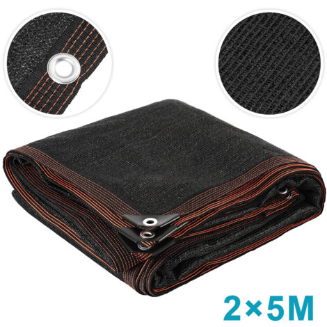 Wolketon Rete ombreggiante 200x500 cm in HDPE, resistente agli strappi e alle intemperie, con occhielli, ideale per balconi e pergolati