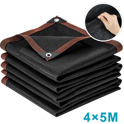 Wolketon Rete ombreggiante 400x500 cm in HDPE, resistente agli strappi e traspirante, con occhielli in alluminio, per cortili e tettoie per auto