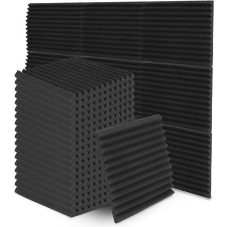 Wolketon Schiuma isolante acustica 24 pezzi 30x30x2.5 cm Schiuma isolante termica per isolamento acustico