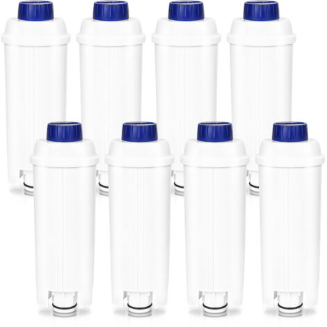 Wolketon Set da 8 Filtro Acqua Compatibile con Delonghi DLSC002. Addolcitore Filtro di Ricambio Compatibile con Delonghi ECAM. ESAM. ETAM