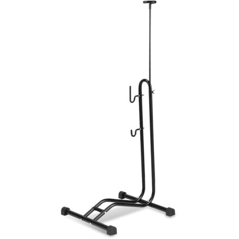 Wolketon Soporte de suelo vertical para bicicletas 3 funciones para colgar ajustar horizontal y verticalmente Portabicicletas de 20 a 27 5 pulgadas