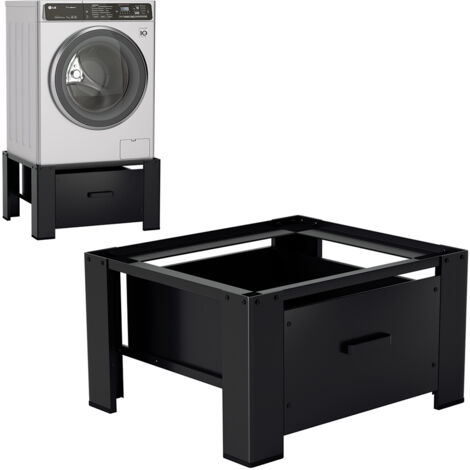 Wolketon Soporte universal para lavadora Base para lavadora Carga máx. 150 kg Negro