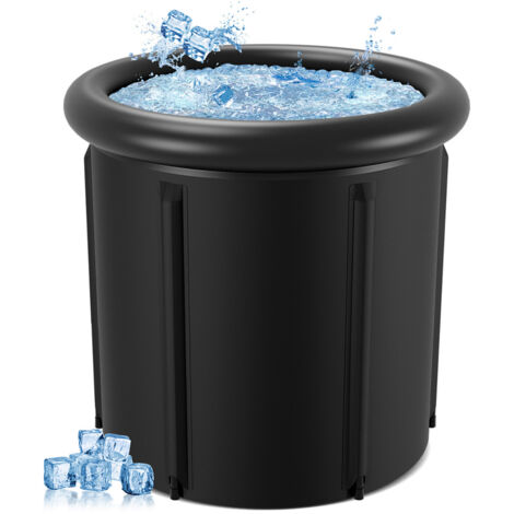 Wolketon Spa hinchable Baño de hielo 390 Litros Ø 85 x H78 cm Recuperación muscular Deportes