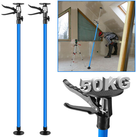 Wolketon Télescopique étai de soutien extensible de 1.15 à 2.9m, Support de montage stable Set de 2