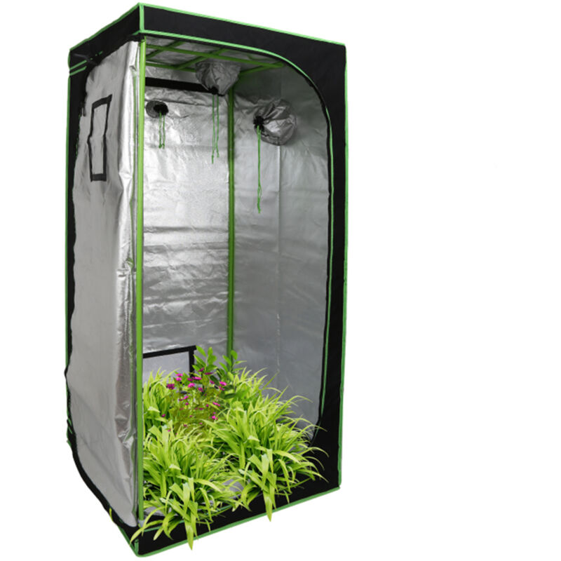 Wolketon 80x80x180cm Tente de culture pour plantes Tente de culture Serre Boîte Jardin Culture Légumes Herbes Armoire de culture