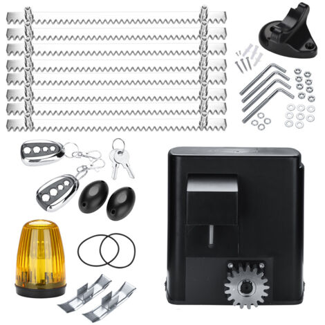 WOLKETON Hengda Elektrischer Schiebetorantrieb, Toröffner Garagentoröffner Schiebetorantrieb Toröffner Schiebetor Toröfffner 280W Torantrieb Set Tor Antrieb mit 2 Fernbedienungen bis 600kg