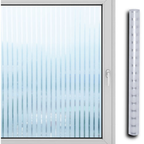 Wolketon Window Film Blackout Efecto Ventana Decorativo Antideslumbrante,90x300cm