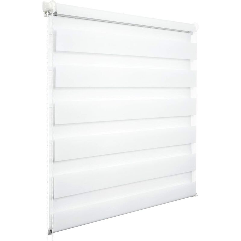 Woltu - 1 pièce Store Enrouleur, Double Fixation Rapide sans perçage, Store Isolant Thermique 70x130cm Blanc, DR5626ws05