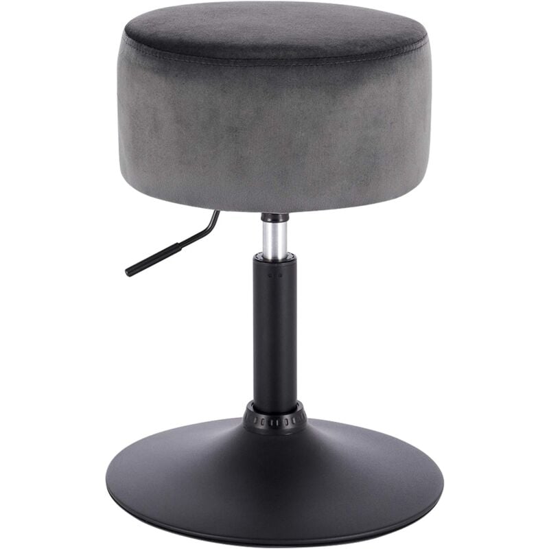 WOLTU 1x Breakfast Kitchen Counter Adjustable Bar Stool Chair Velvet Seat